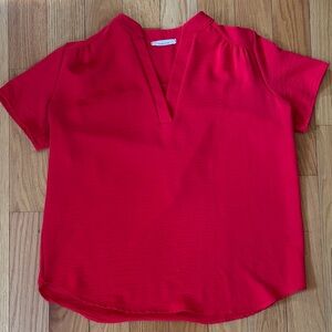Entro Vibrant Red Blouse